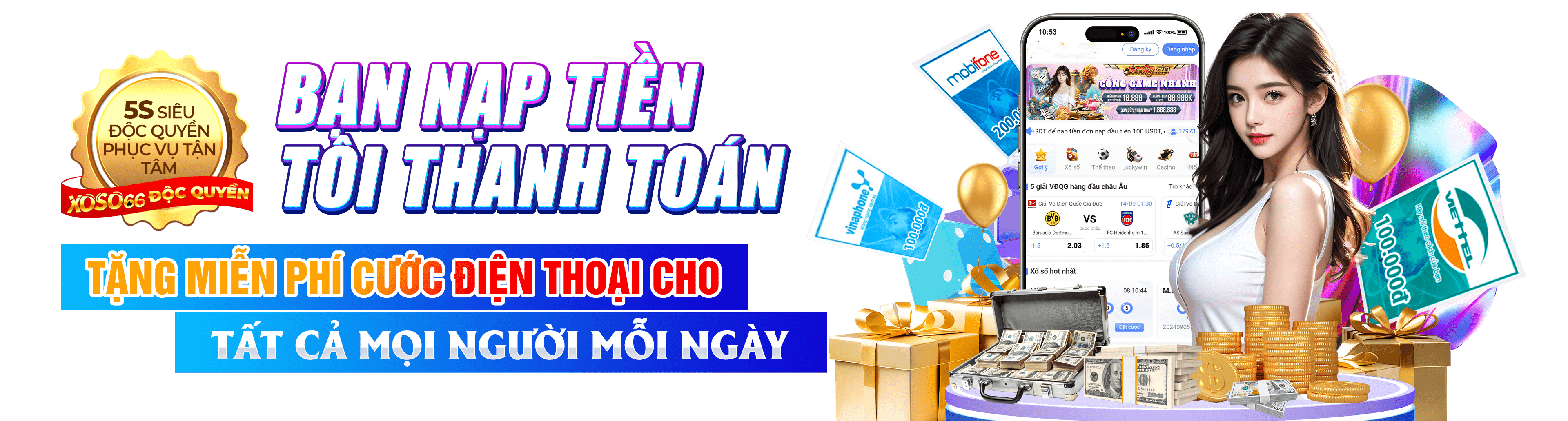 Hình ảnh quảng cáo của mcw777 hiển thị nền tảng và các lợi ích