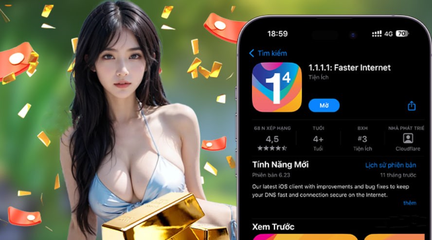 Hình ảnh quảng cáo của mcw777 hiển thị nền tảng và các lợi ích